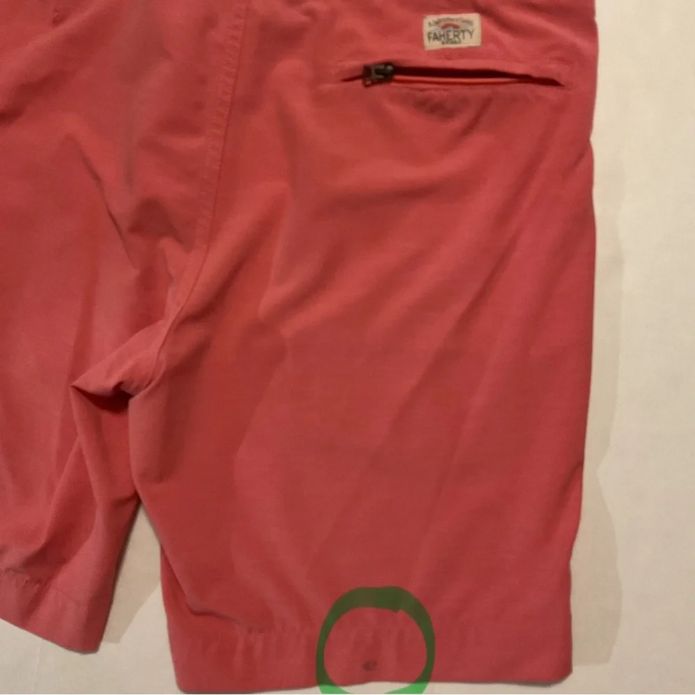 Faherty All Day Men’s Shorts Coral Pink Drawstring